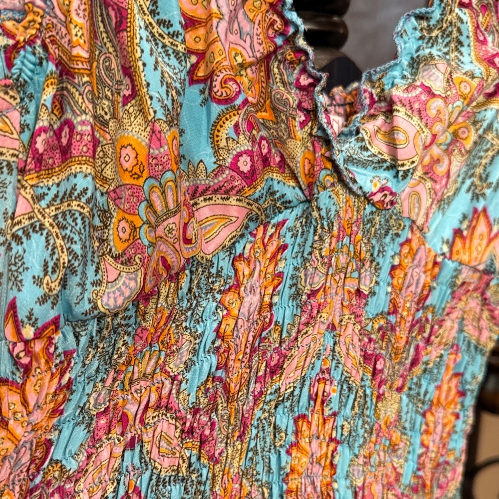 Colorful Paisley Maxi Dress - Picture 3 of 6